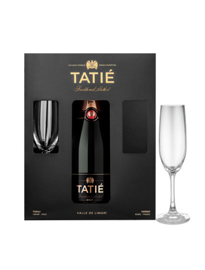 TATIÉ Brut en estuche con dos copas