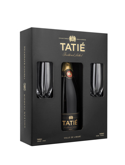 TATIÉ Brut en estuche con dos copas
